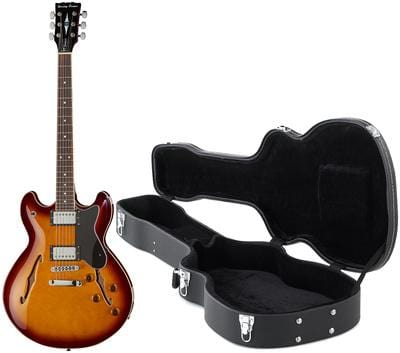 harley benton electric guitars harley benton hb-35 vb vintage series bundle
