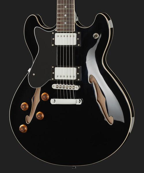 harley benton electric guitars harley benton hb-35lh bk vintage seri bundle