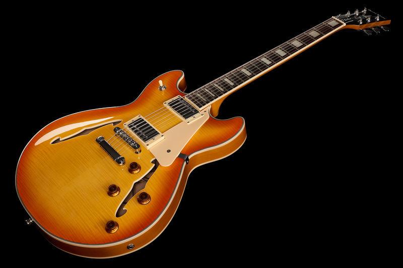 harley benton electric guitars harley benton hb-35plus lemon bundle 1