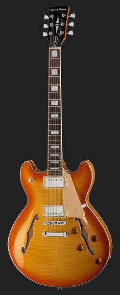 harley benton electric guitars harley benton hb-35plus lemon bundle