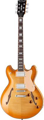 harley benton electric guitars harley benton hb-35plus lemon rw