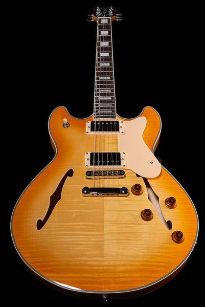 harley benton electric guitars harley benton hb-35plus lemon rw