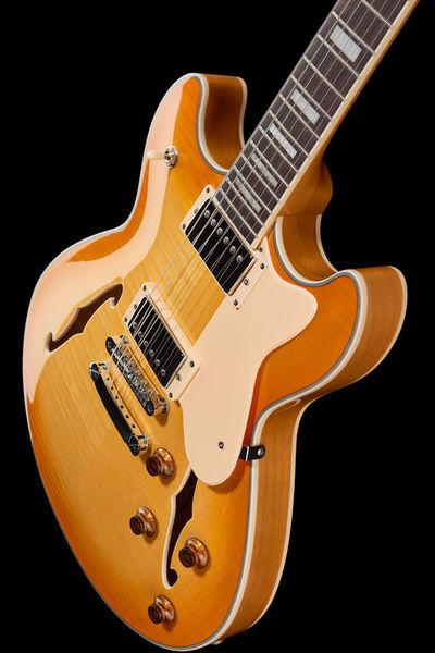harley benton electric guitars harley benton hb-35plus lemon rw