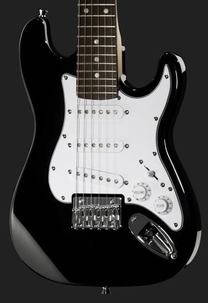 harley benton electric guitars harley benton junior guitar set 2 bk rw