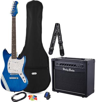harley benton electric guitars harley benton ms-60 pb ltd edition bundle 2