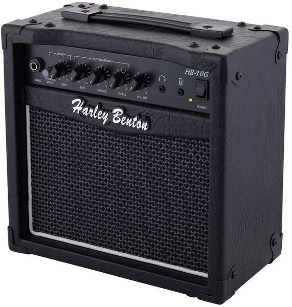 harley benton electric guitars harley benton rg-junior bk bundle 2