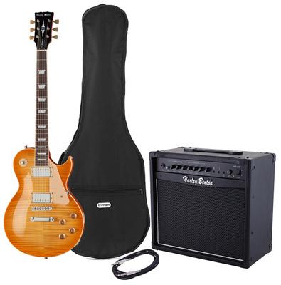 harley benton electric guitars harley benton sc-450plus ld vintage s bundle