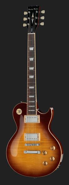 harley benton electric guitars harley benton sc-550 faded tobacco flame