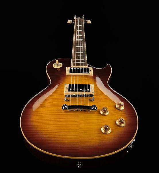harley benton electric guitars harley benton sc-550 faded tobacco flame