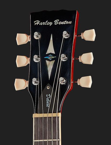 harley benton electric guitars harley benton sc-550lh paradise amber flame