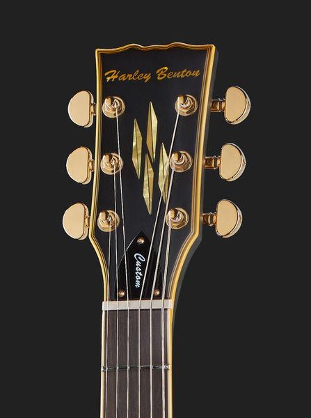harley benton electric guitars harley benton sc-custom lh vintage black