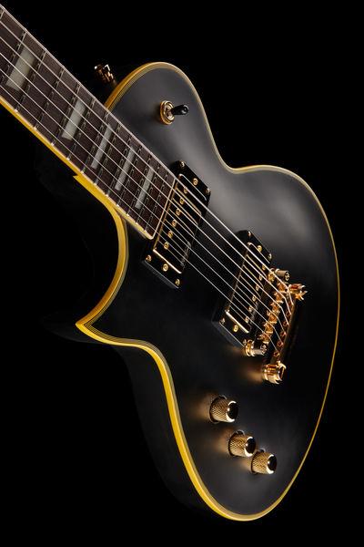 harley benton electric guitars harley benton sc-custom lh vintage black