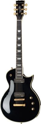 harley benton electric guitars harley benton sc-custom p90 black
