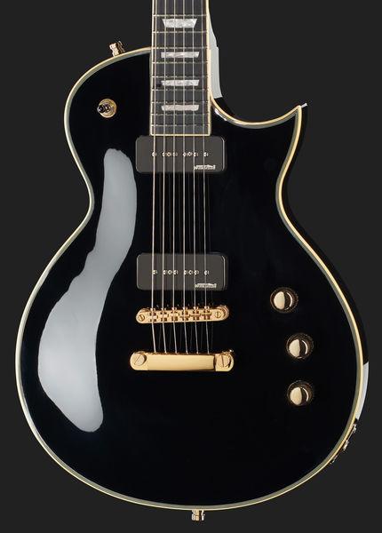 harley benton electric guitars harley benton sc-custom p90 black