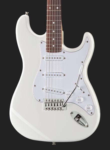 harley benton electric guitars harley benton st-20 wh standard series