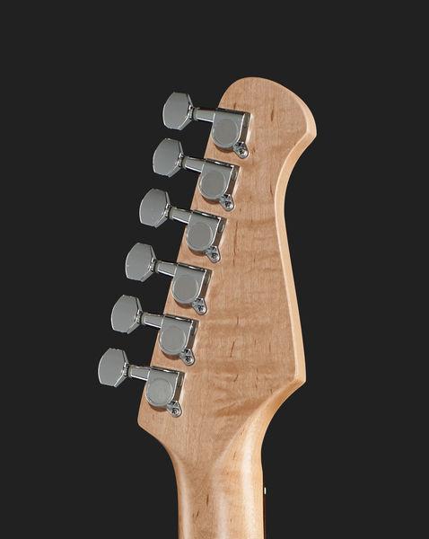 harley benton electric guitars harley benton st-20lh bk standard series