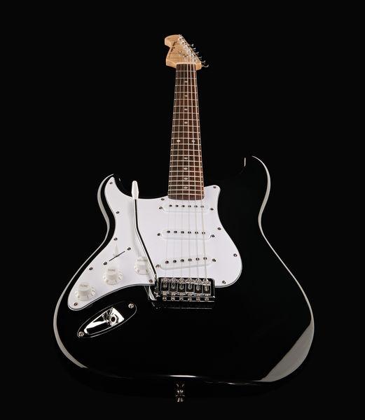 harley benton electric guitars harley benton st-20lh bk standard series
