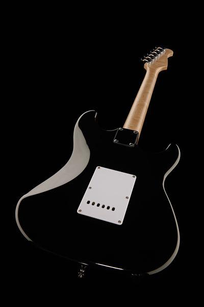 harley benton electric guitars harley benton st-20lh bk standard series