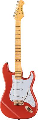 harley benton electric guitars harley benton st-59hm fiesta red tribute