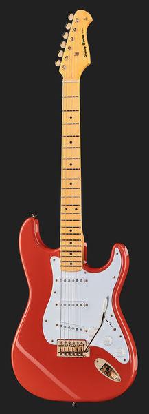 harley benton electric guitars harley benton st-59hm fiesta red tribute