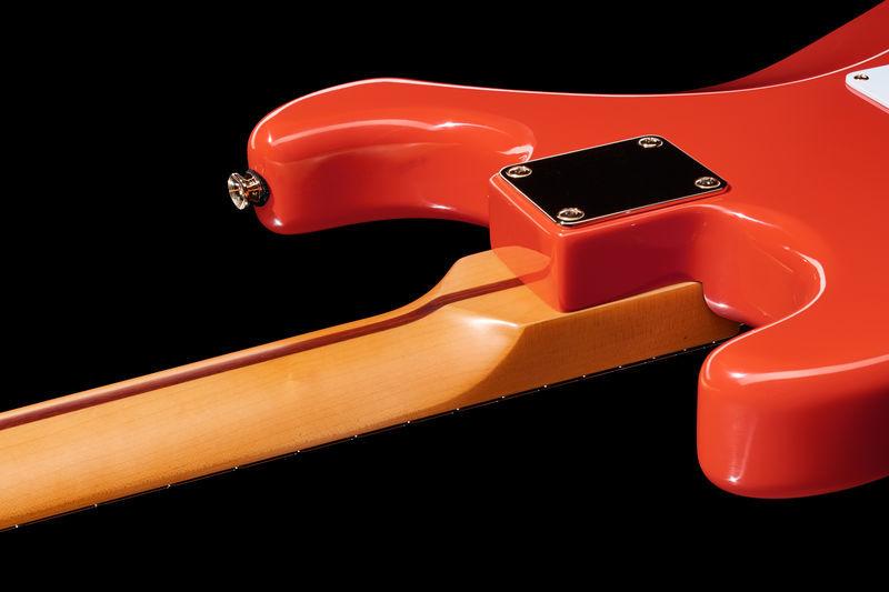 harley benton electric guitars harley benton st-59hm fiesta red tribute