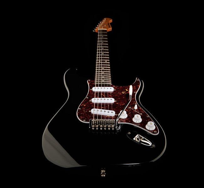 harley benton electric guitars harley benton st-62 bk vintage series