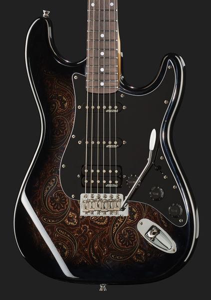 harley benton electric guitars harley benton st-70 black paisley