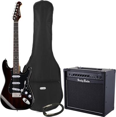 harley benton electric guitars harley benton st-70rw deluxe s bundle