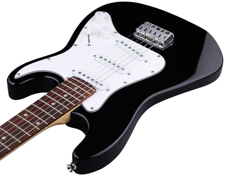 harley benton electric guitars harley benton st-mini bk