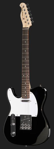 harley benton electric guitars harley benton te-20 bk lh standard set 2