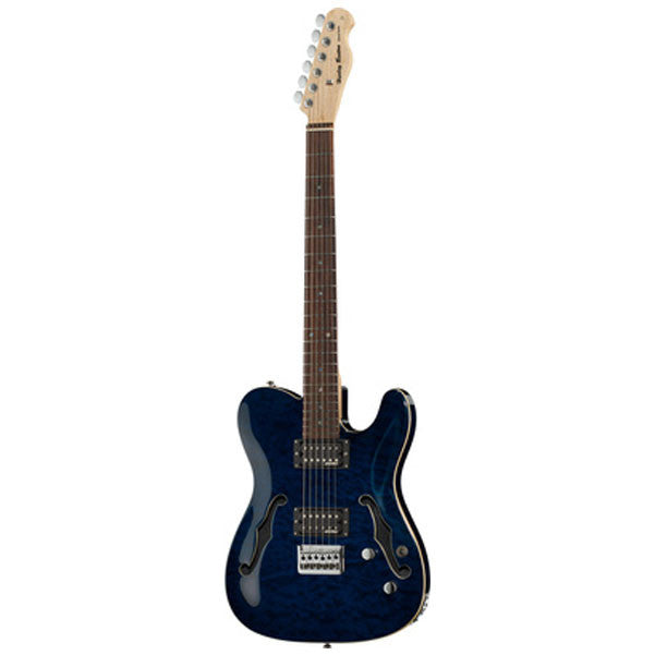 harley benton electric guitars harley benton te-90qm hh trans blue electric guitar
