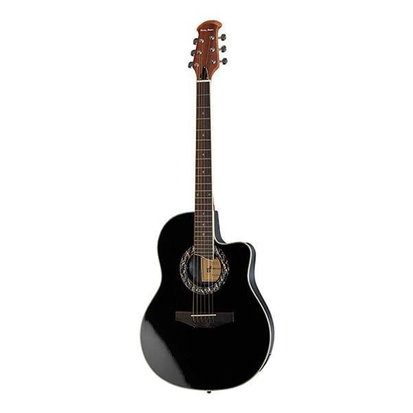 harley benton electro acoustic guitars black high gloss harley benton hbo-600 cutaway electro acoustic guitar