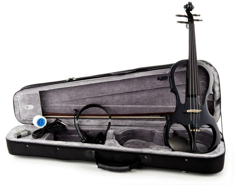 harley benton violins harley benton hbv 840bk 4/4 electric violin