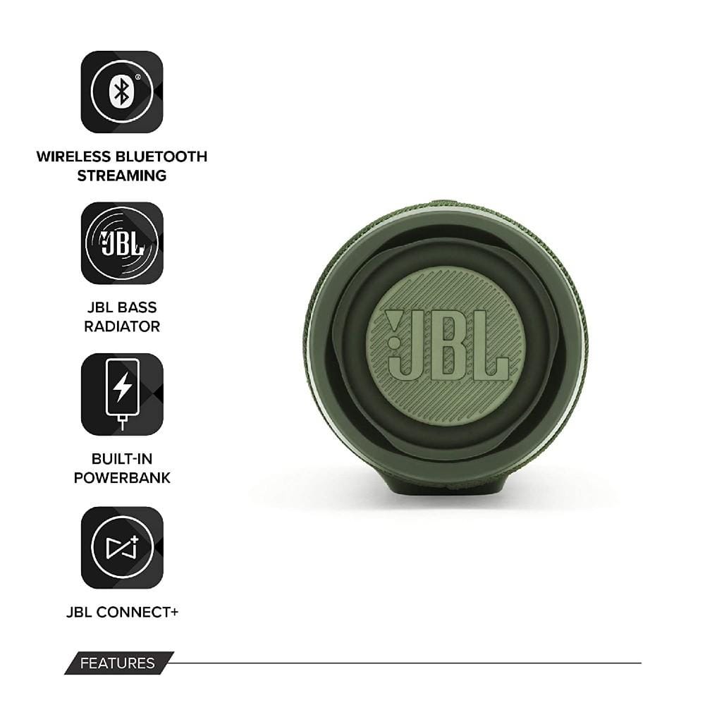 harman india bluetooth speakers jbl charge 4 portable bluetooth speaker #color_green