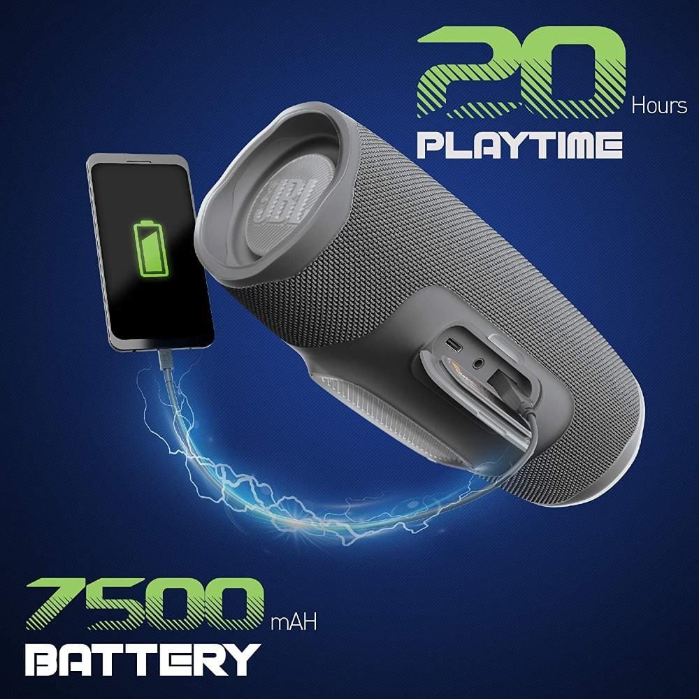 harman india bluetooth speakers jbl charge 4 portable bluetooth speaker #color_gray