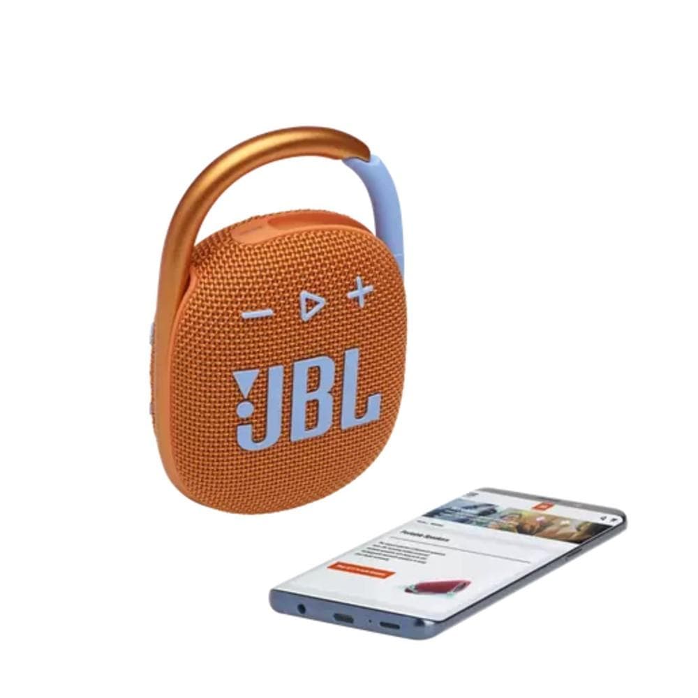 harman india bluetooth speakers jbl clip 4 ultra portable waterproof bluetooth speaker #color_orange
