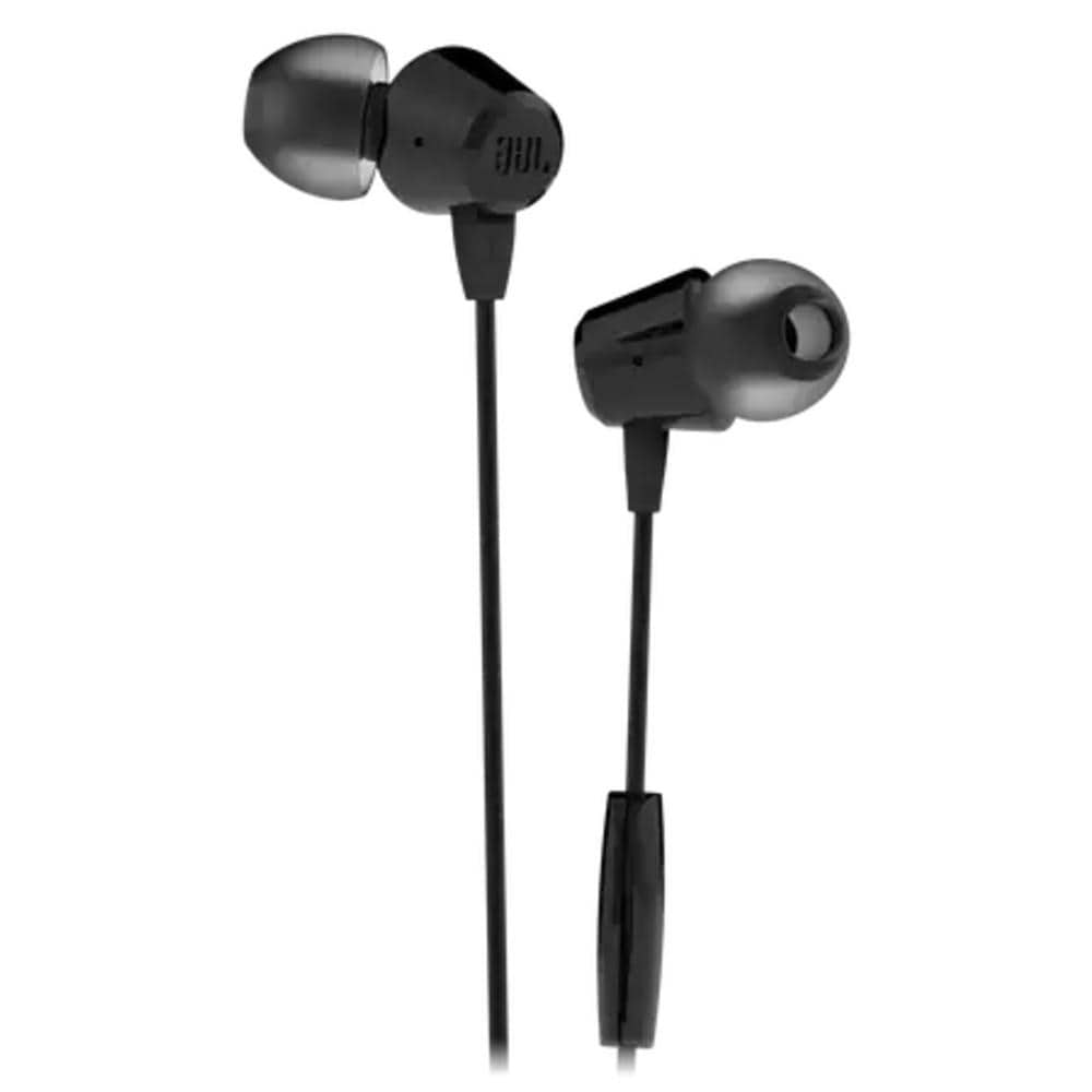 harman india in-ear wired headphones black jbl c50hi in-ear wired headphone with mic