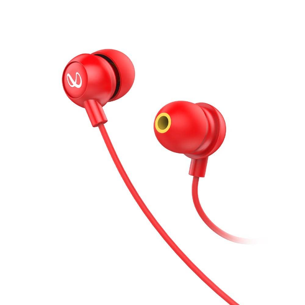 harman india in-ear wired headphones red infinity wynd 220 in-ear wired headphone