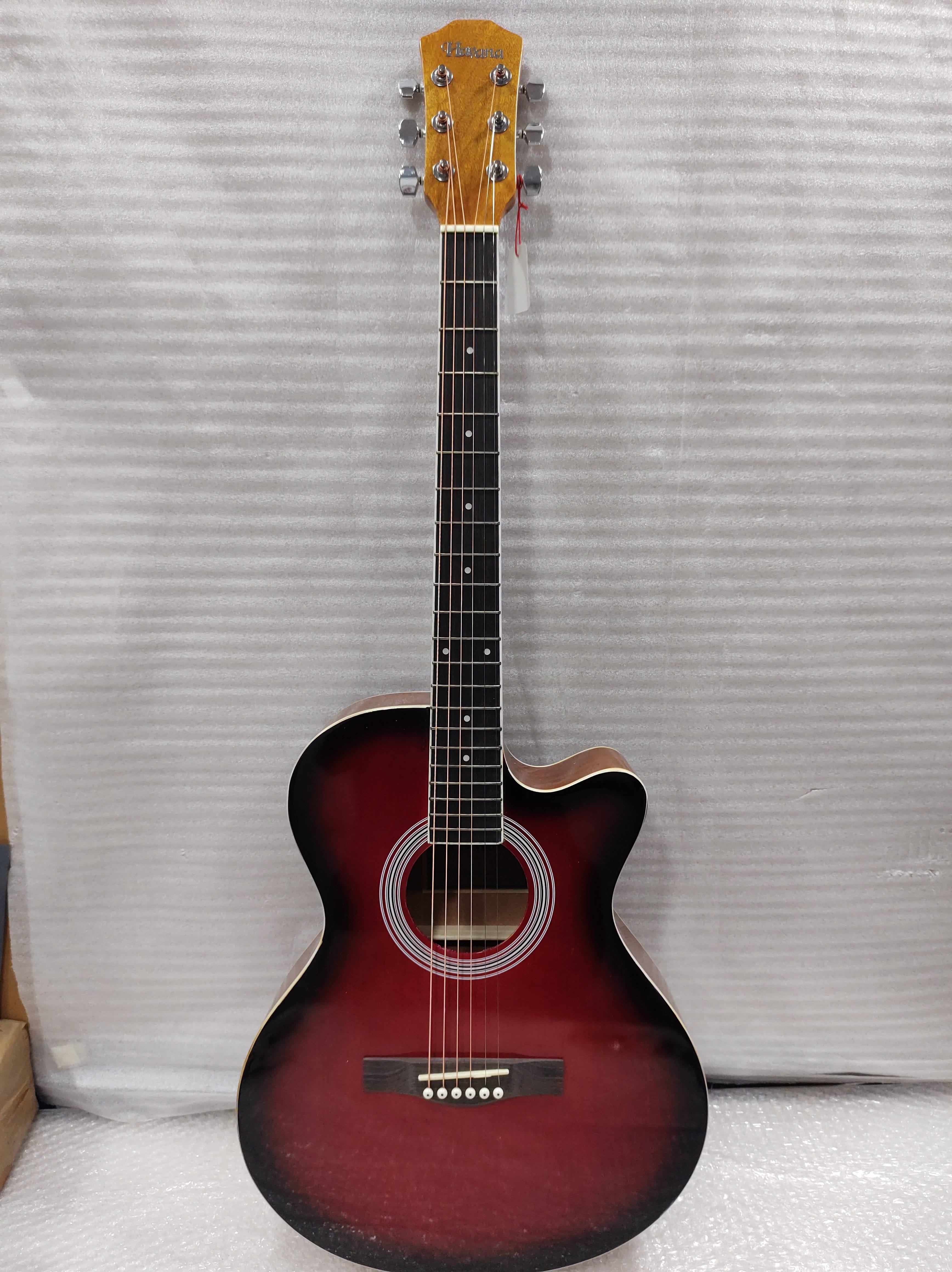 havana acoustic guitars 202101603020 havana fa391c 39-inch cutaway acoustic guitar - open box b stock