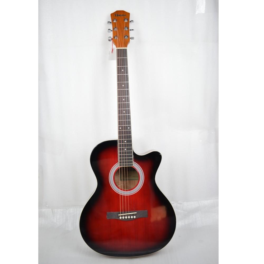 havana acoustic guitars 202101655067 havana fa391c 39-inch cutaway acoustic guitar - open box b stock