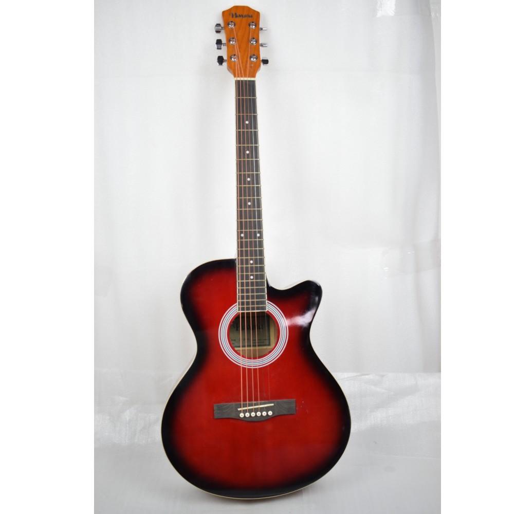 havana acoustic guitars 202101655069 havana fa391c 39-inch cutaway acoustic guitar - open box b stock