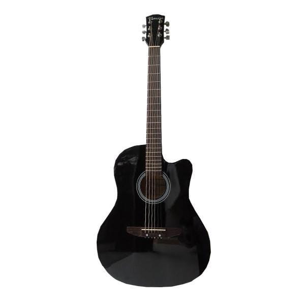 havana acoustic guitars black havana aag-39 inch cutaway acoustic guitar