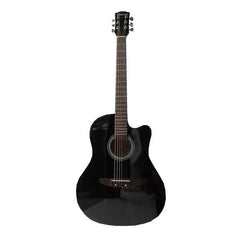 Havana Acoustic Guitars Black Havana AAG-39 Inch Cutaway Acoustic Guitar