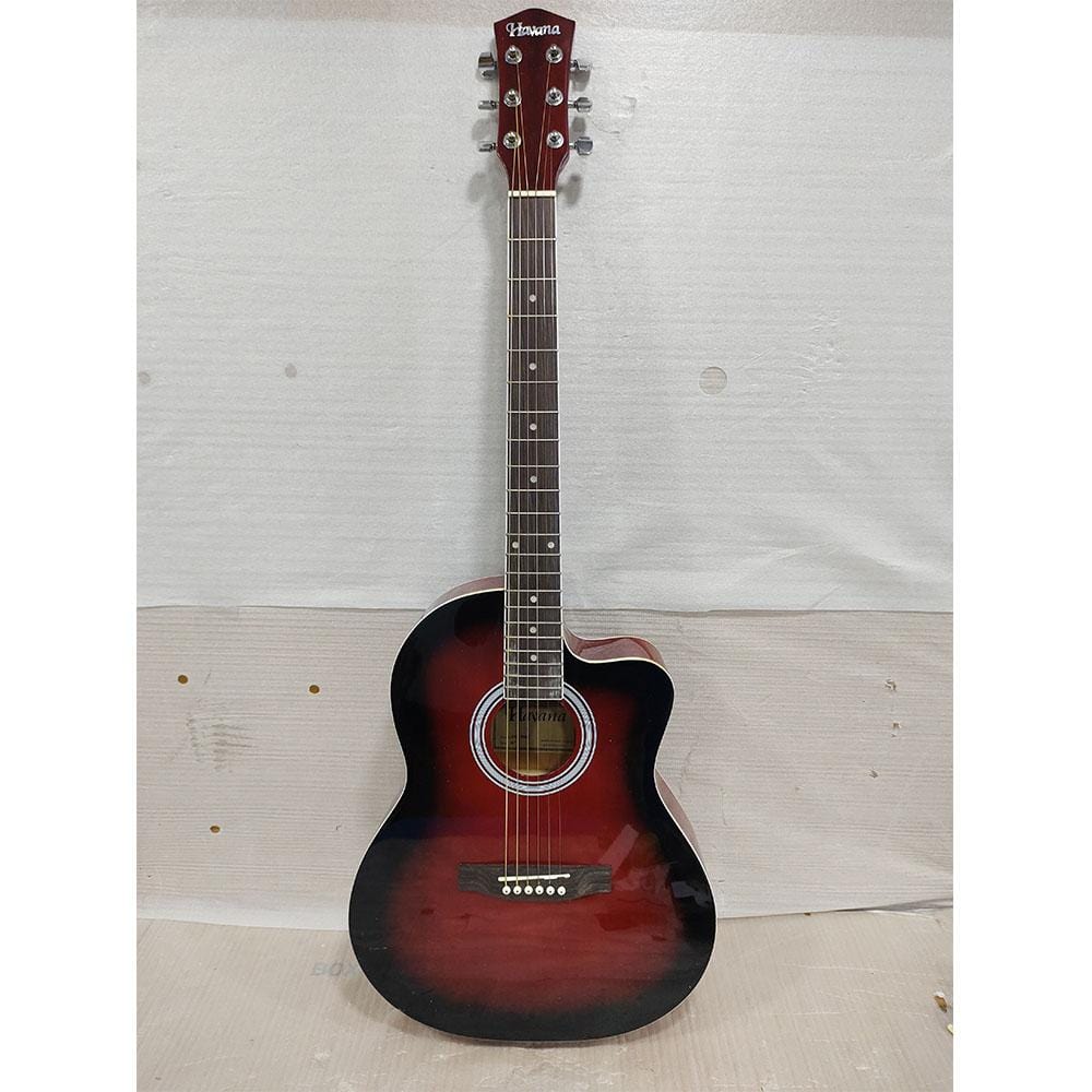 havana acoustic guitars havana aag-39 inch cutaway acoustic guitar - open box b stock