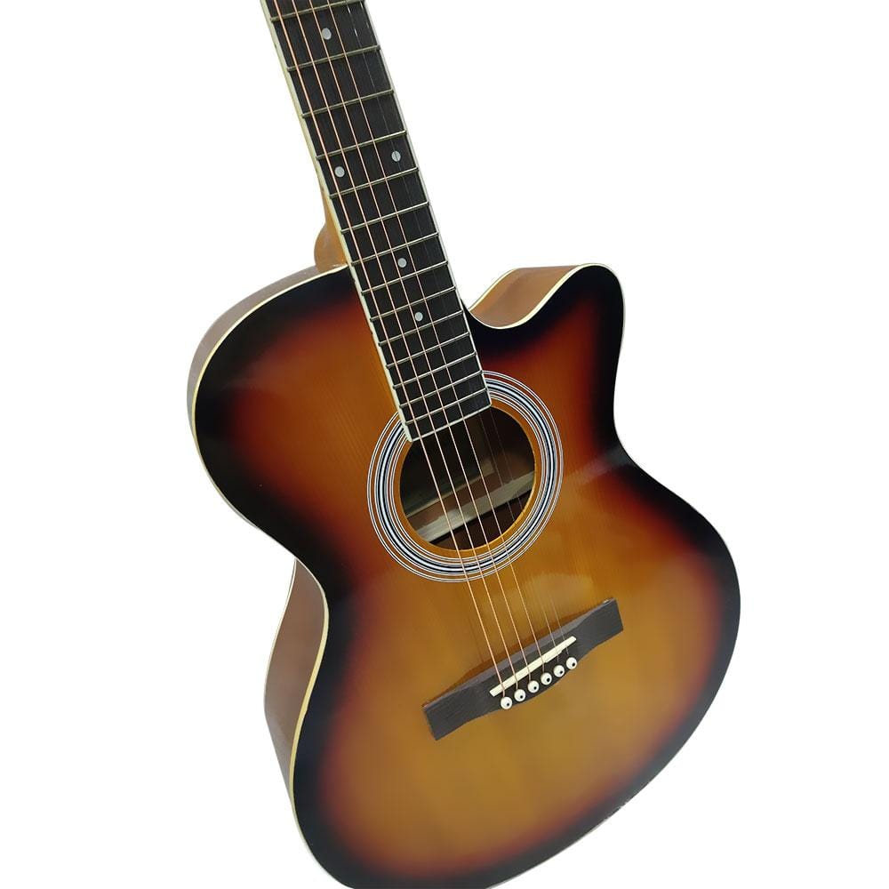 havana acoustic guitars havana fa391c 39-inch cutaway acoustic guitar #type_single,color_cherry-sunburst