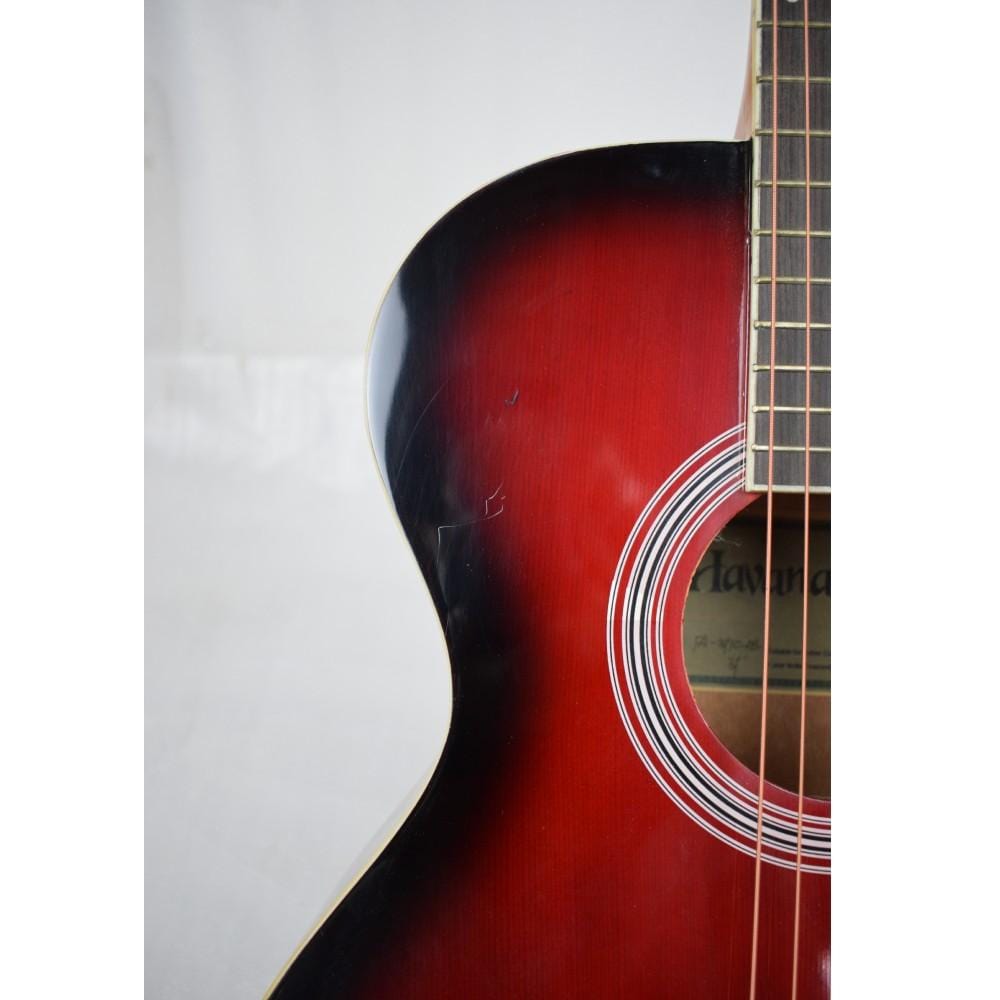 havana acoustic guitars havana fa391c 39-inch cutaway acoustic guitar - open box b stock