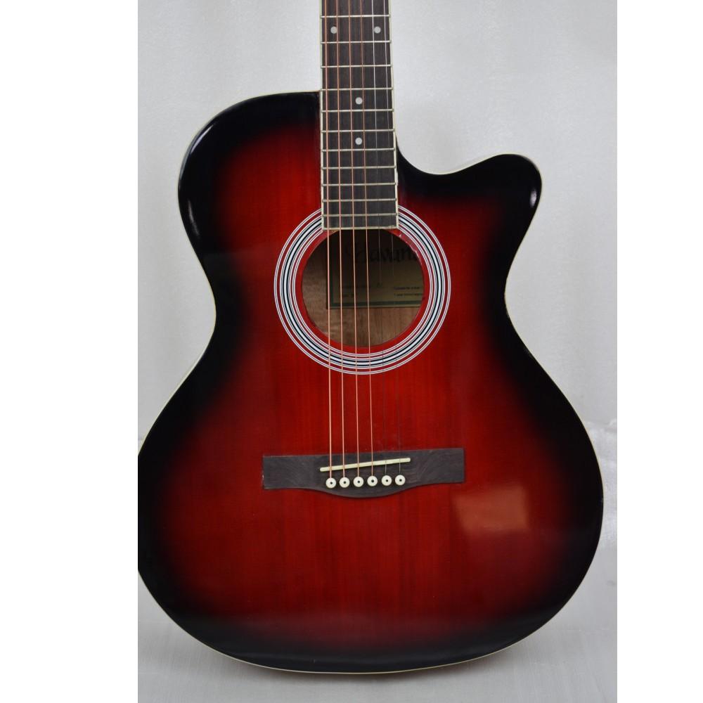 havana acoustic guitars havana fa391c 39-inch cutaway acoustic guitar - open box b stock