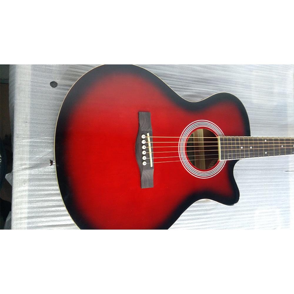 havana acoustic guitars havana fa391c 39-inch cutaway acoustic guitar - open box b stock