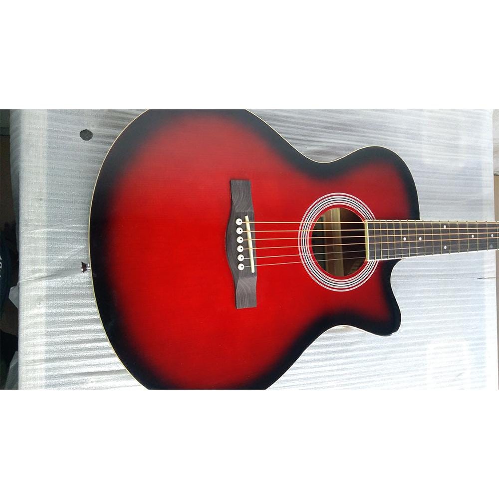 havana acoustic guitars havana fa391c 39-inch cutaway acoustic guitar - open box b stock