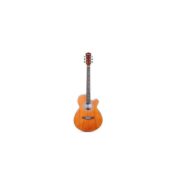 havana acoustic guitars havana j-014c/br 40inch brown acoustic guitar